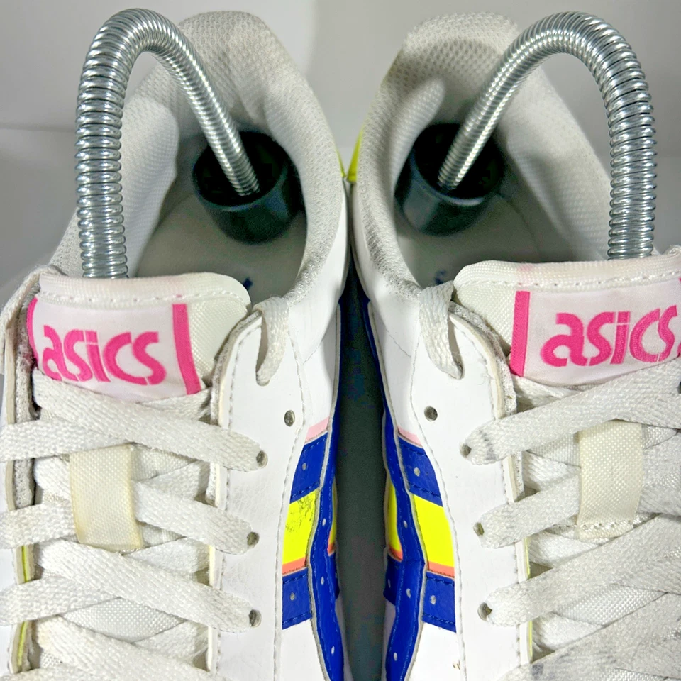 Asics Japan S Womens Size 8 Leather Platform Shoes Sneakers Fashion White Casual - Image 4 of 4