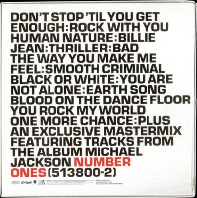 Very Rare - Michael Jackson - Twelves - Limited Edition DJ Promo