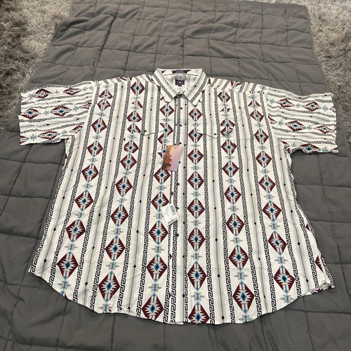 Panhandle Slim Shirt Mens 3XL Pearl Snap Aztec Tribal Cowboy Western