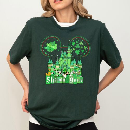 Mickey & Friends St Patrick's Day Shirt, Disney Castle Irish Shirt, Shenanigans