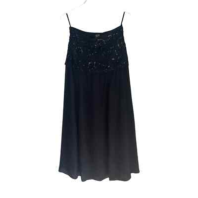Vintage ESCADA COUTURE 1990s Black Silk Beaded Maxi Skirt EU 38 Formal Wedding