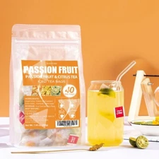 Passion Fruit Tea 40Bags Cold Brewing Tea No Additives 100% Natural Dried Fruit