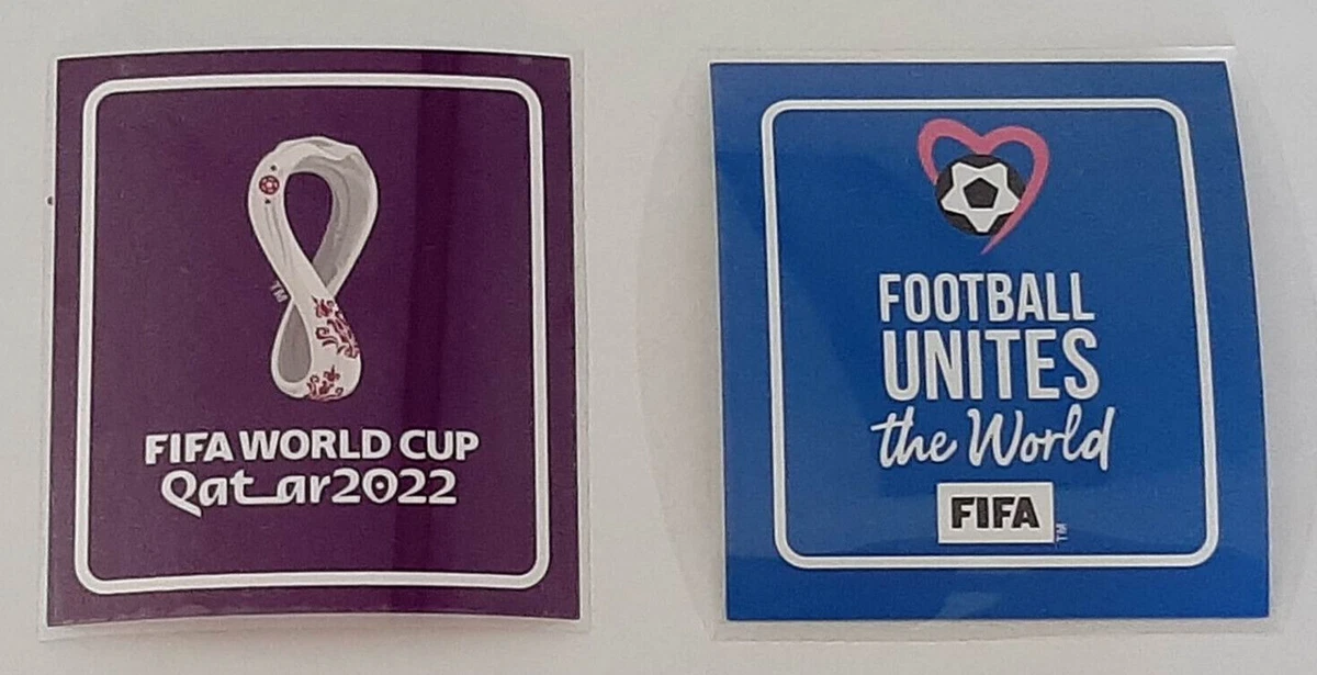 2022 World Cup Patch Set Badge Soccer Jersey Living Football Unites World Qatar