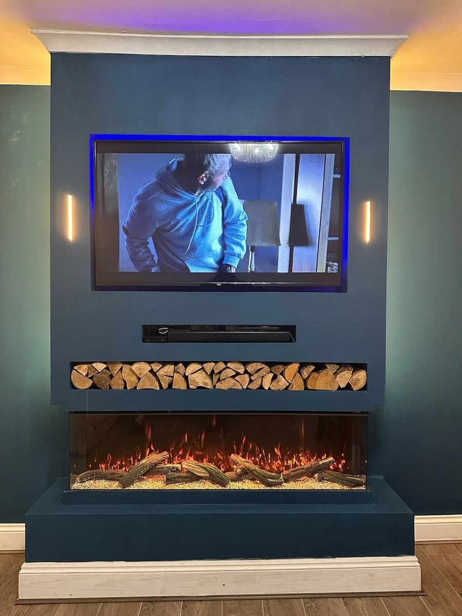 2000mm Electric Fireplace 3 Sided Panoramic Widescreen HD Plus - Luxury  Model | eBay