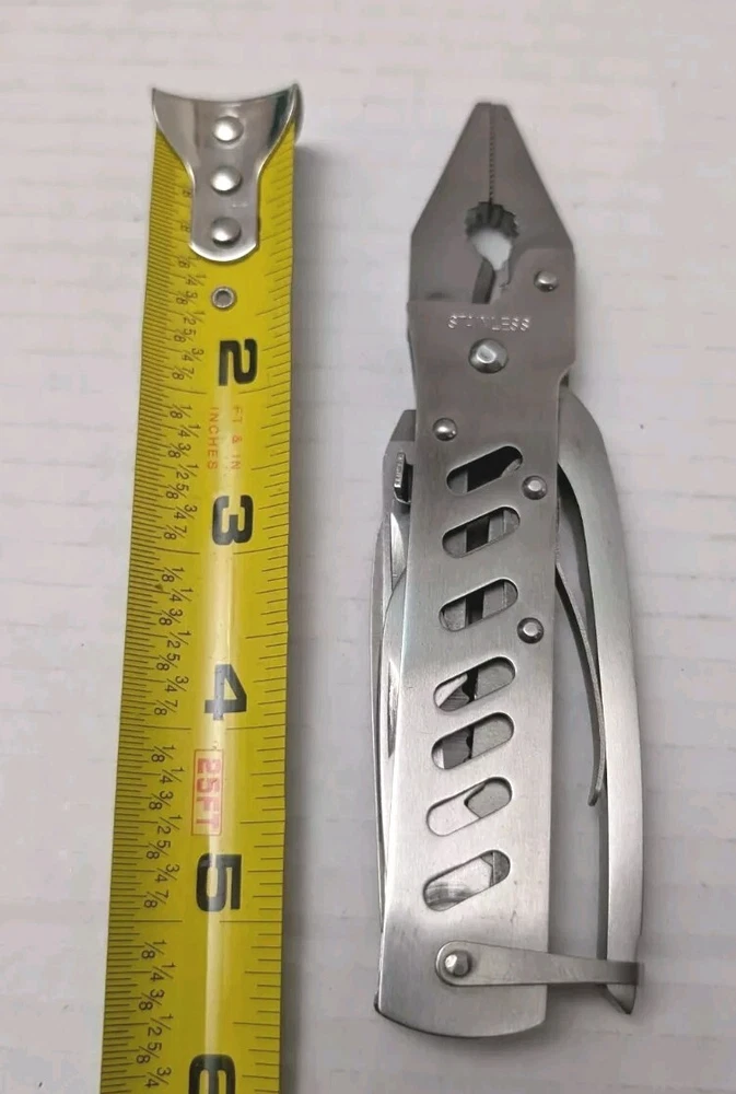 Multi Tool w/ Pouch Pliers Knife Bottle Opener Serrated Sawblade Screwdrivers a3