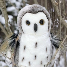 Auswella Plush Hedwig the 12 Inch  Snowy Owl- Plush Stuffed Animal