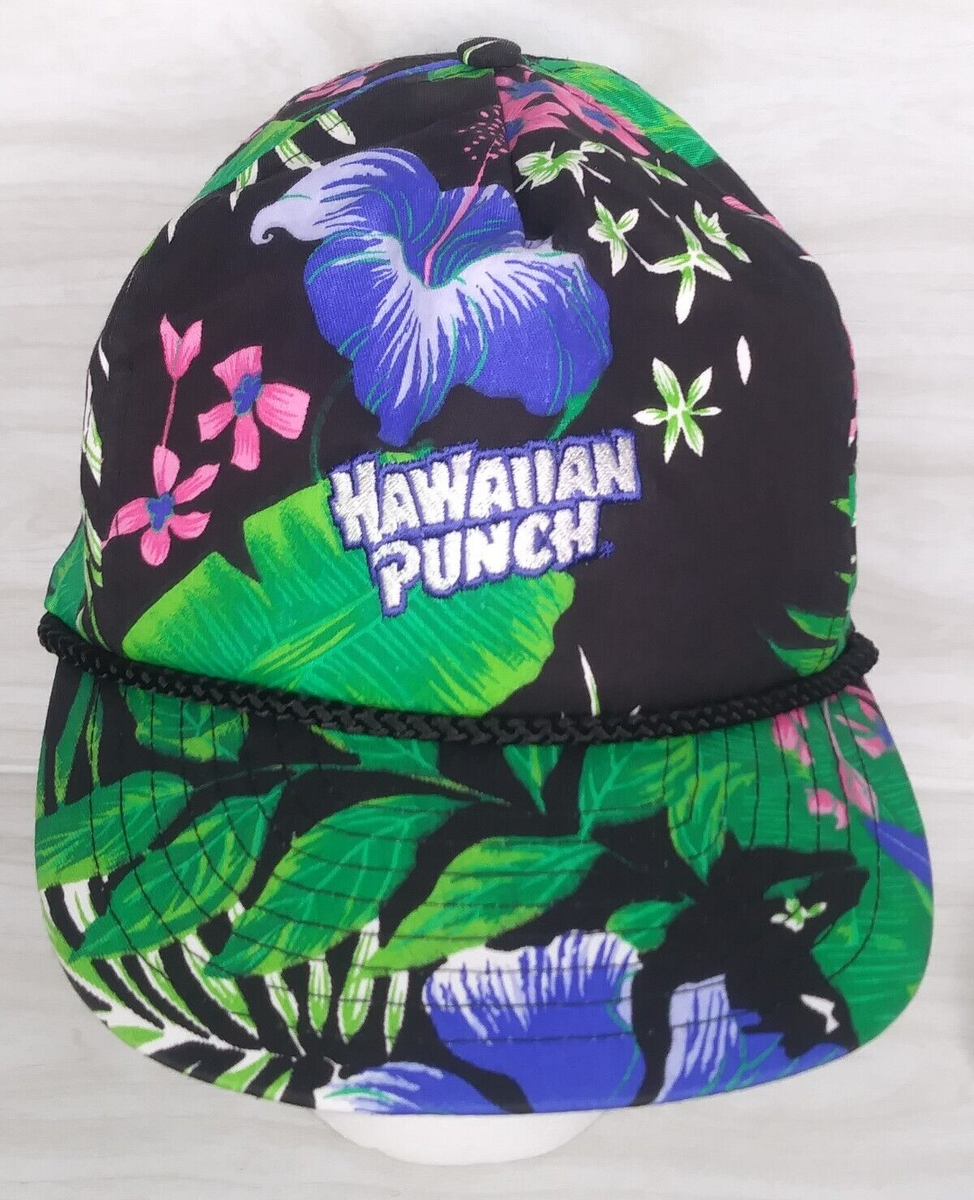 Hawaiian Punch Snapback Hat by Nissin Cap - Floral Pattern 