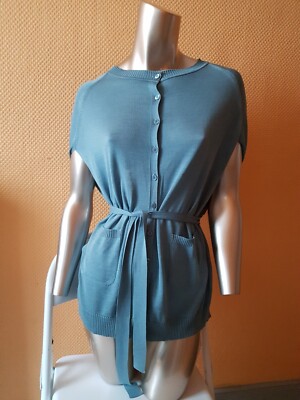 Damen Feinstrickweste von SPORTMAX Defile, Seidenmischung, Farbe Pistazien, Gr.S