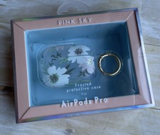 Airpods Pro Case Protective Silicone Cover Skin Frosted Floral Pink Sky NEW