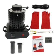 Electric Furnace Melting 1+3KG For Metals Gold Silver Copper Digital Smelting