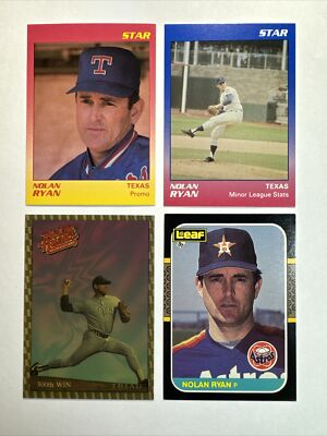 #ad #ad Nolan Ryan Oddball Lot Star Blank Back 1987 Leaf Whataburger 🎖️Awesome🎖️ $9.59