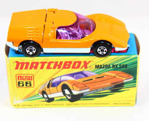 1971 Matchbox Lesney Superfast #66 Mazda RX 500 Car (NM) Box (NM) England