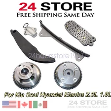 For Kia Soul 2.0L Hyundai Elantra 1.8L Timing Chain Kit Exhaust Intake CVVT Gear