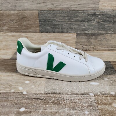 Veja Urca Cwl Mens Shoes Sz 8 B Athletic Green White Lace Up Leather Sneakers