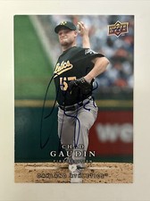 Chad Gaudin Autographed 2008 Upper Deck Card #20 In Person N576