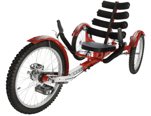 Mobo Shift 20" 3 wheels Cruiser Recumbent Trike with Reverse Blue - Picture 5 of 5