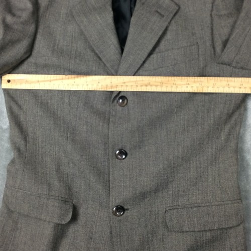Banana Republic Blazer Mens 38R Wool Blend Sportscoat Italy Made Plain Tweed - Picture 7 of 21