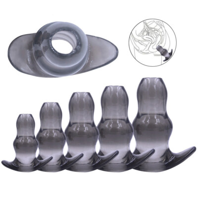 Hollow Anal Plug Soft Speculum Prostate Massager Butt Plug Enema Sex Toys