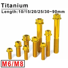M6/M8*10/15/20/25~70mm Titanium Internal And External Plum Blossom Flange Screws
