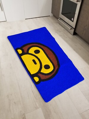 A Bathing Ape Bape Baby Milo Floor Mat Washable Area Rug Living