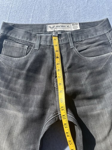 Jeans vintage Avirex uomo 32X32 larghi gamba larga skate grunge ricamati anni 80/90 - Foto 13 di 14