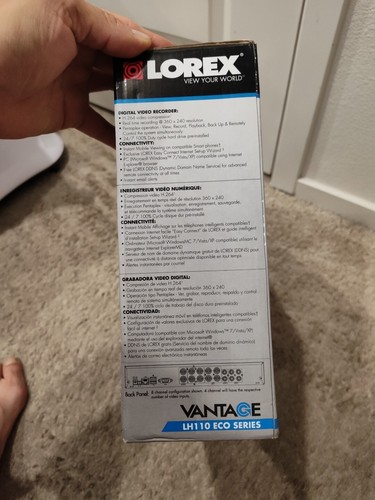 Grabadora de videovigilancia digital Lorex Vantage LH1 10 ECO SERIES LH114501 - Imagen 11 de 13