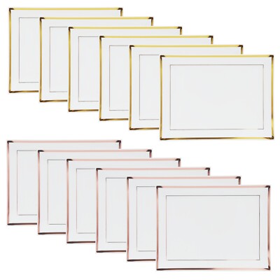 6 Kunststoff Serviertabletts für Party Essen, Versammlungen & BBQ 23x30cm