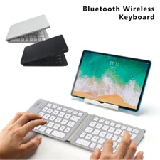 Mini Foldable Wireless Bluetooth Keyboard for PC Laptop iPhone iPad iOS Tablet