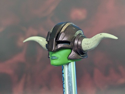 HORNED HELMET HEAD SCULPT for 1:12 Scale From Mythic Legions Female Orc Warrior - Picture 4 of 4