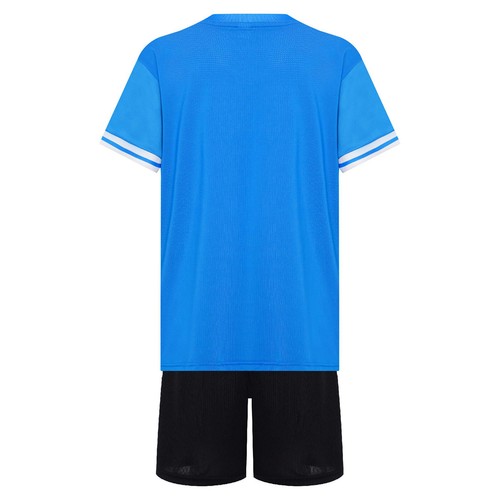 Boys Football Training Outfit Short Sleeve Tops Shorts Quick-Drying Sports Suit - Picture 6 of 59