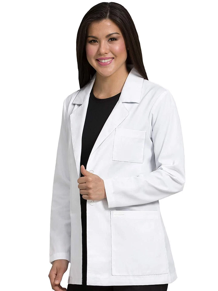 Surgical Women Full Sleeves Cotton Lab Apron In All Sizes & White Color - Image 3 of 3