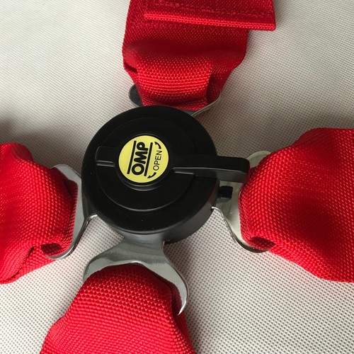 Universal Red 4 Point Camlock Quick Release Car Seat Belt Harness For OMP Racing - Picture 11 of 12