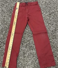 The Children's Place Boys Chino Pants 10 Red Adjustable Waist