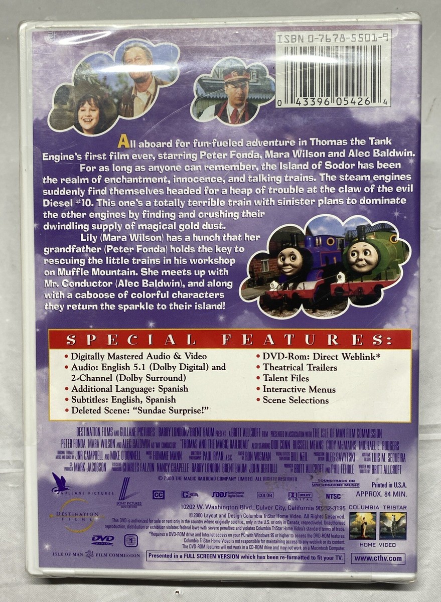 Thomas and the Magic Railroad (DVD, 2000) for sale online | eBay
