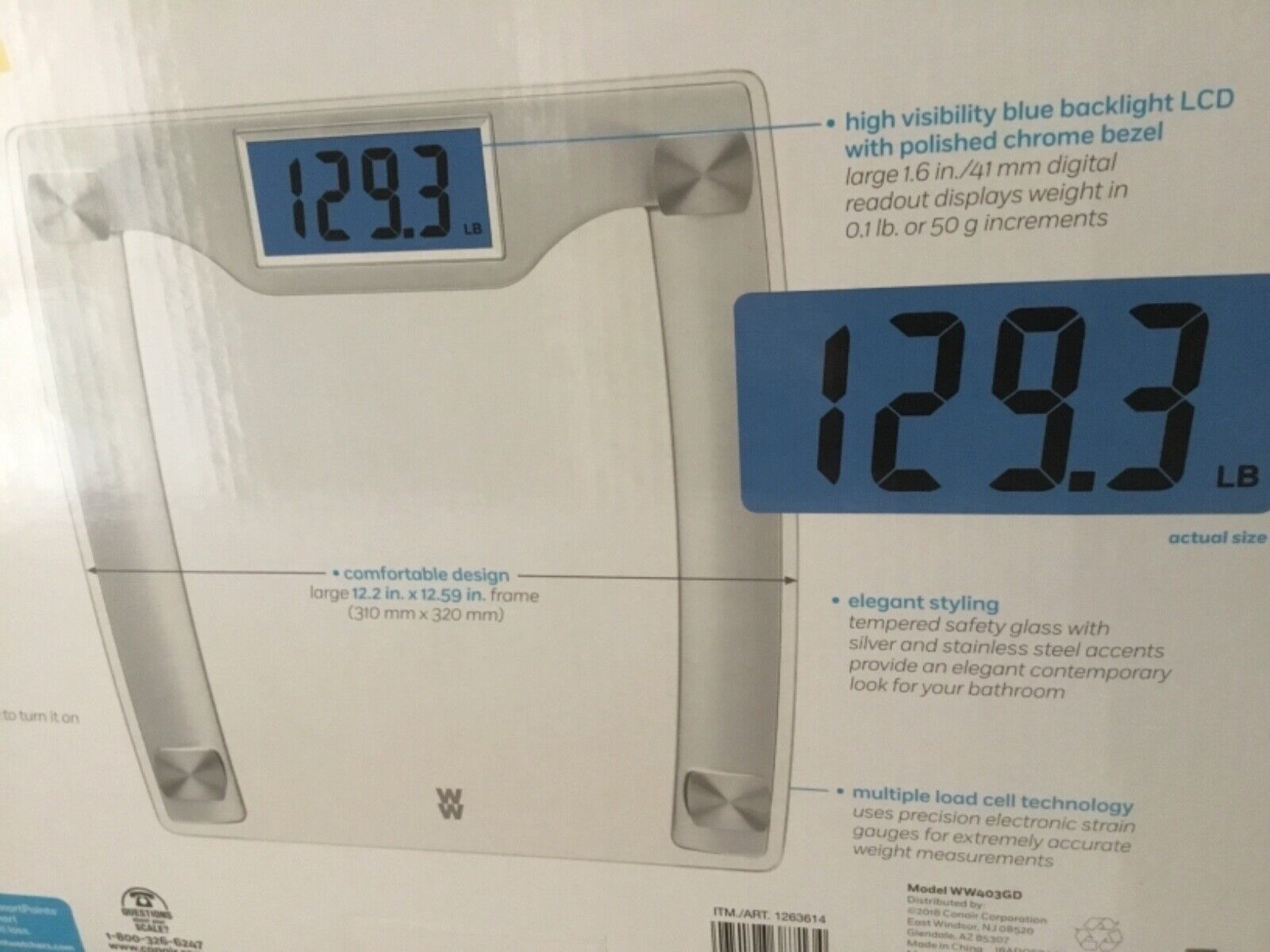 Weight Watchers Digital Precision Scale (ww204wgbx) 