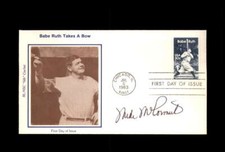 Mike McCormick Signed 1983 FDC Babe Ruth Cache New York Yankees Autograph