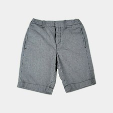 Crewcuts Black And White Checked Chino Shorts