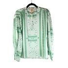 Emily McCarthy Womens Lolli Top Long Sleeve Royal Palm Green S