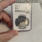 1885 O NGC Morgan MS66 MS 66 Silver Dollar $1 Beautiful Toning Toned !!!