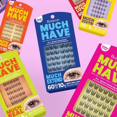 Self Adhesive Eyelashes Lash Clusters No Glue Needed Natural Lash Look False Las
