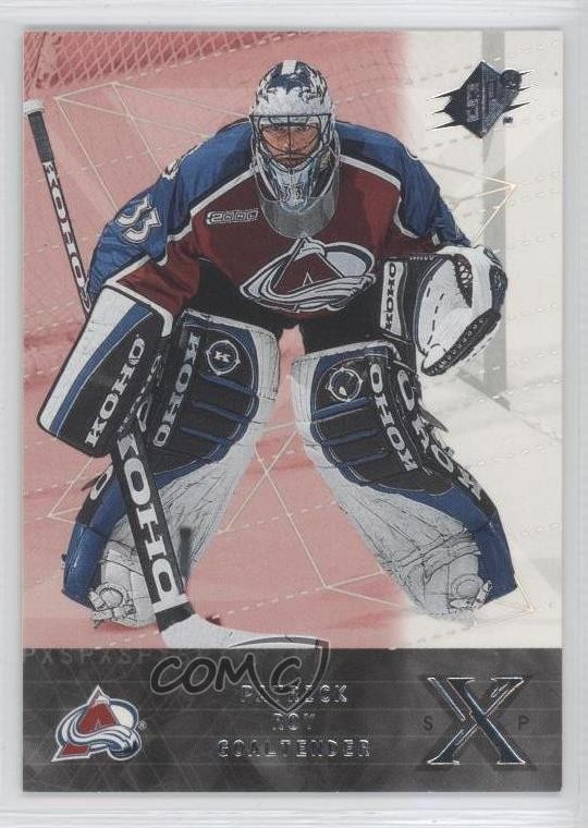 2000-01 SPx Patrick Roy #15 HOF h3a