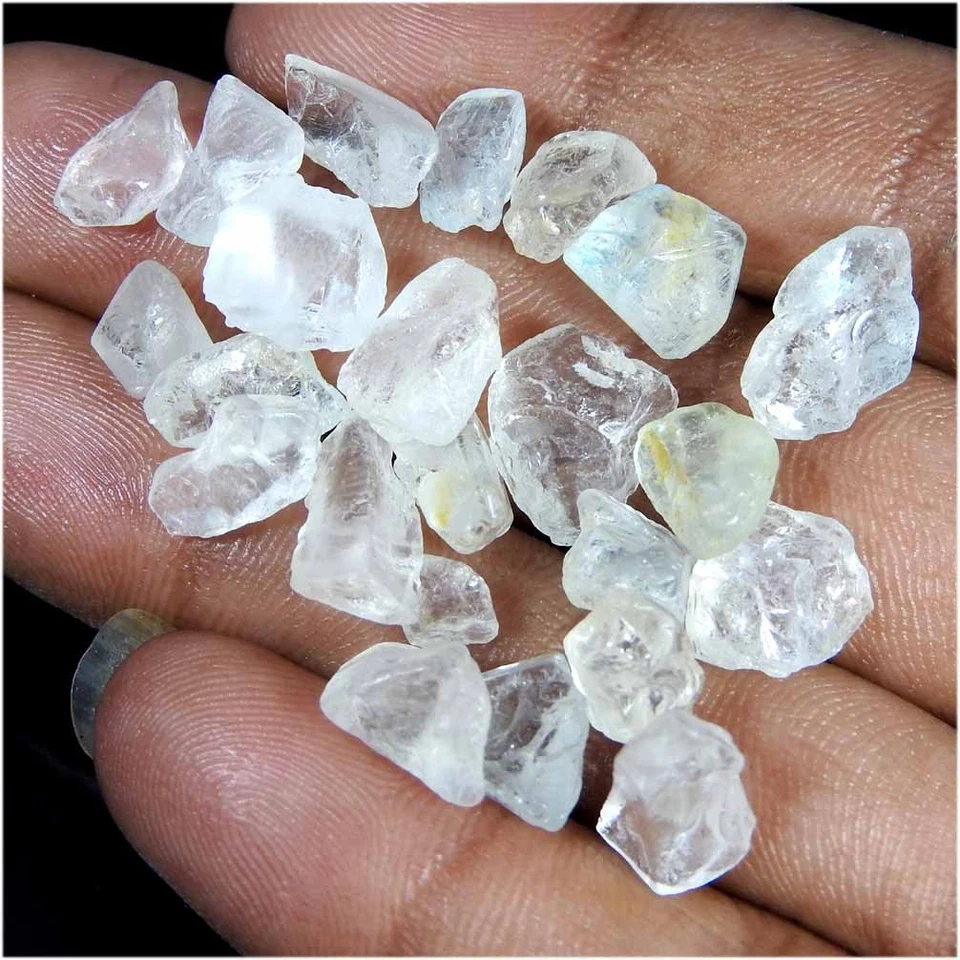 Piedra preciosa cabujón áspera faceta topacio blanco 100 % natural 76,40 quilates. lote Foto 3 de 3