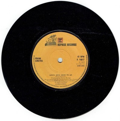 Frank Sinatra - Love's Been Good To Me - Used Vinyl Record 7 - G8100z
