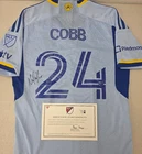 Atlanta United NOAH COBB Signed Match Game Used Soccer Jersey 2024 Season