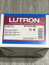 Lutron NSB NTF-10-277-WH Light and Dimmer Switches EA New Open Box Free ship