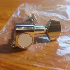 Single 1x New Guitar Tuner Tuning Peg Machine Head 10mm R Right Handed Chrome