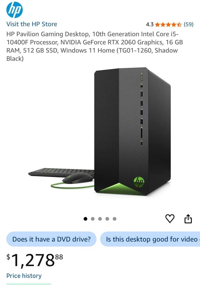 HP Pavilion Dedicated Graphics PC Desktops & All-In-One Computers