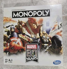 Monopoly Marvel 80 Years Edition Board Game Ages 8+ Hasbro