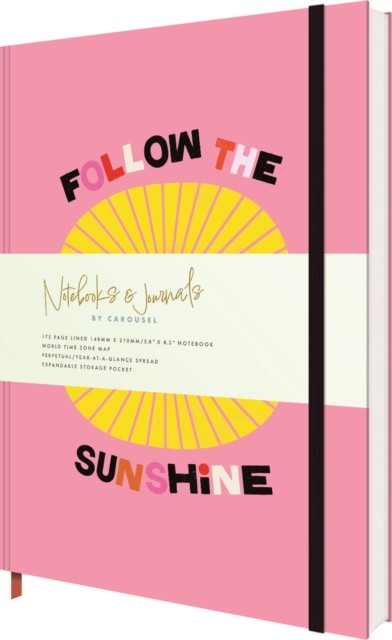 Kate Smith, Follow The Sunshine A5 Notebook, Notebooks, Lined Pages, Gift - Image 3