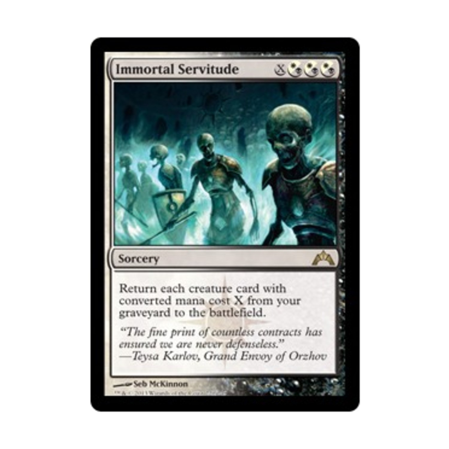 WotC MtG Gatecrash Immortal Servitude (R) (Foil) NM